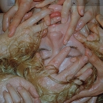 pharmakon - contact (black & cream vinyl) pharmakon - contact (black & cream vinyl)