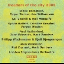 v/a - freedom of the city 2005