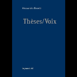 Alessandro Bosetti – Thèses / Voix