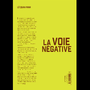 Lê Quan Ninh – La Voie Négative (Livre + Cd)