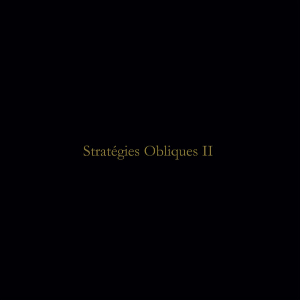 Coppice / # Ingeos ~ Toy.bizarre # – Stratégies Obliques Ii (White Vinyl)