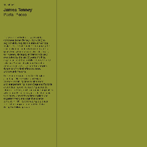 James Tenney – Postal Pieces