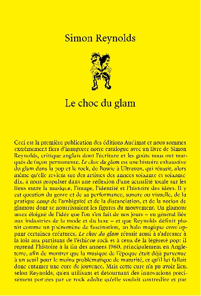 simon reynolds - le choc du glam simon reynolds - le choc du glam